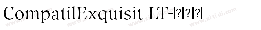 CompatilExquisit LT字体转换 CompatilExquisit LT字体转换